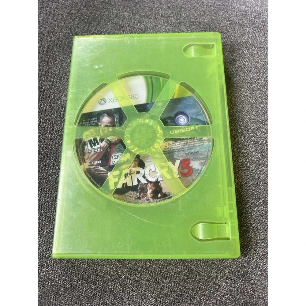 Ubisoft Far Cry 3 Video Game Xbox 360 One Size Green Disc in Case FPS Action